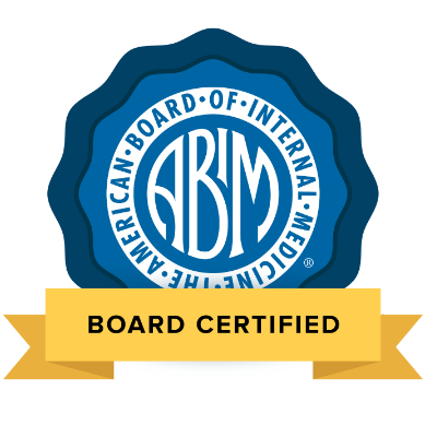 Logo of Internal Medicine Board Certified